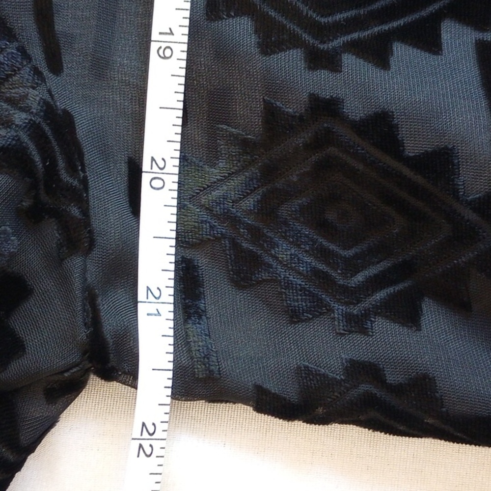 NWOT Anthropologie Yoana Baraschi Velvet Burnout Trumpet Sleeve Mini Dress L - Picture 5 of 6
